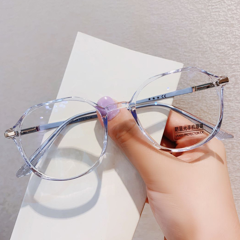 網紅款ing不規則圓框TR90眼鏡框光學架防藍光素顏街拍神器2053