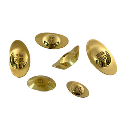 Manufacturer's Original Gold Yuanbao Solid Yuanbao Home Decor Copper Yuanbao Craftsmanship Wholesale