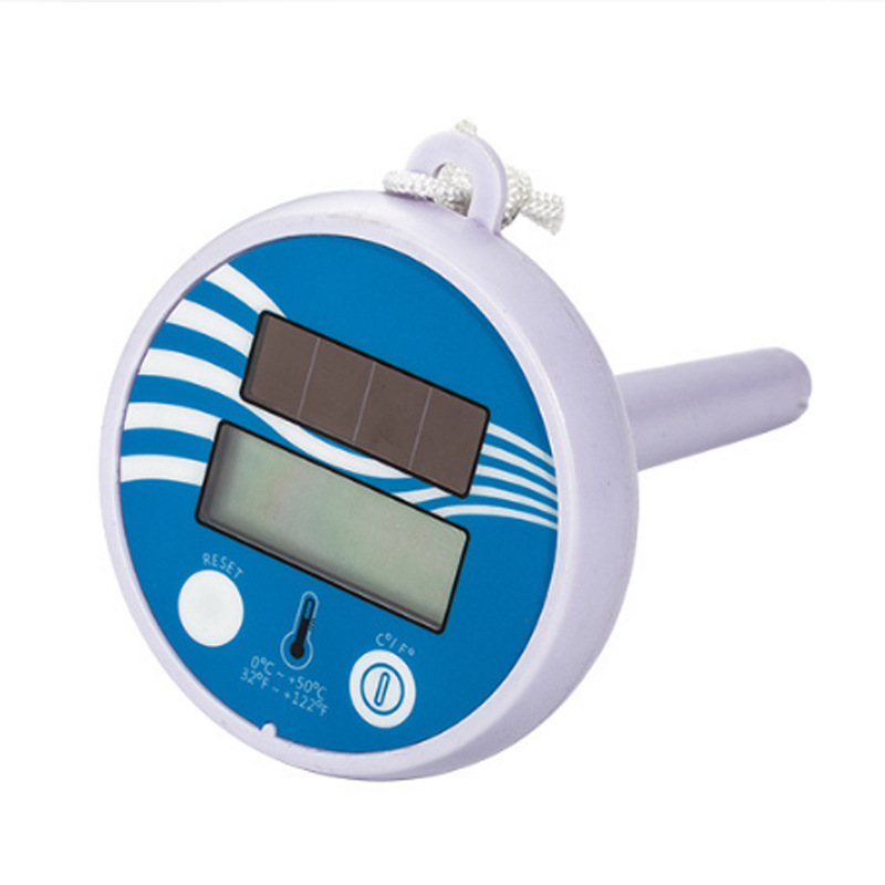 泳池浮水太阳能板电子数显温度计防水数字大屏显示|ms