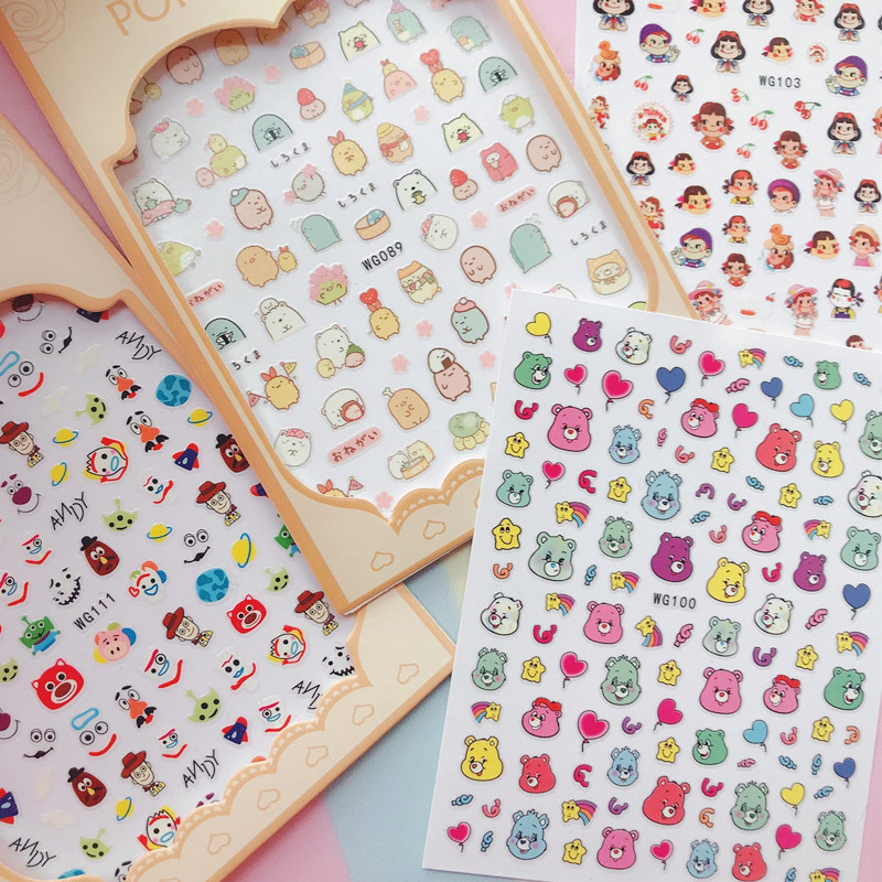 Cartoon nail stickers for nails for toes