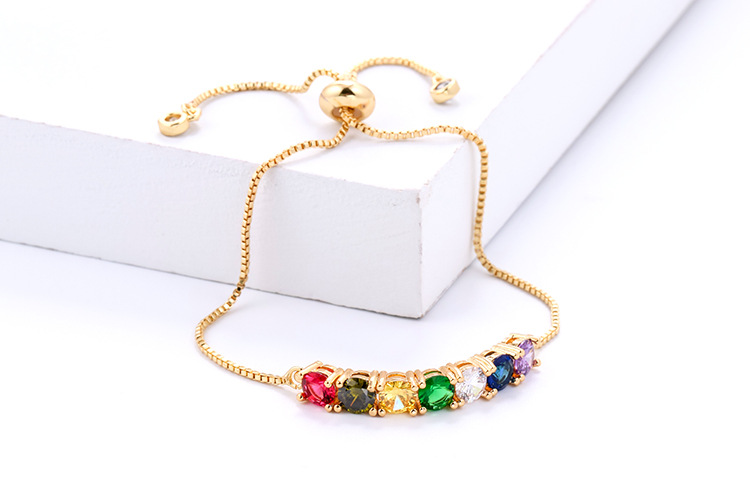 fashion personality seven-color rainbow bracelet