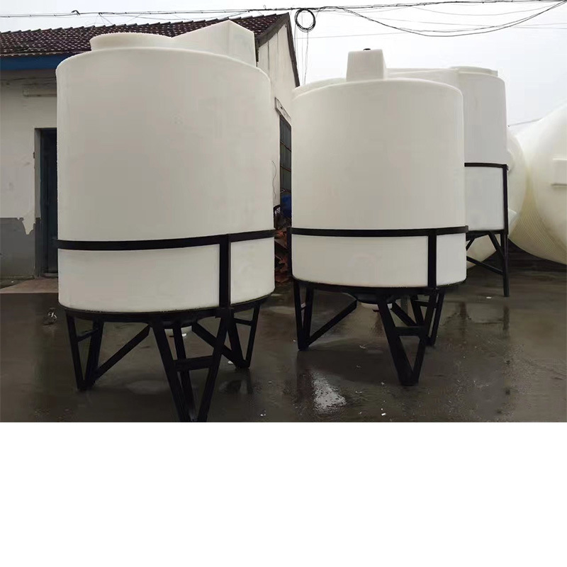 雅格滚塑厂家批发洗衣液搅拌罐 塑料加药箱现货 锥底加药箱