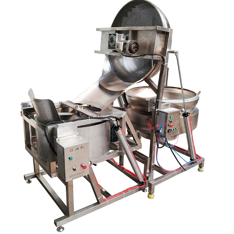 厂家定做燃气自动翻筐油炸锅 休闲食品全自动油炸锅