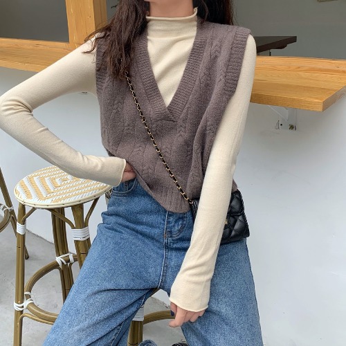 Gilet femme en tricot - Ref 3434792 Image 8