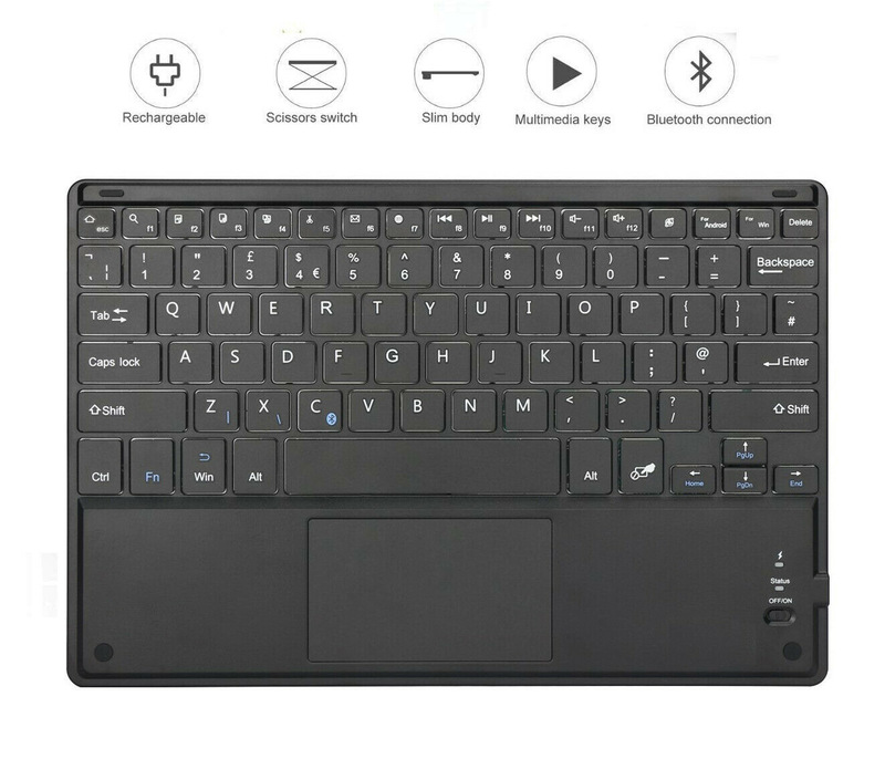 For iPad Bluetooth Keyboard Mini Wireless Touch Bluetooth keyboard tablet external touch keyboard