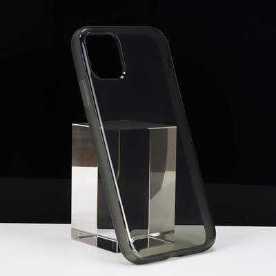适用iPhone11ProMax镜面保护套1.8厚tpu边磨砂软壳苹果透明手机壳