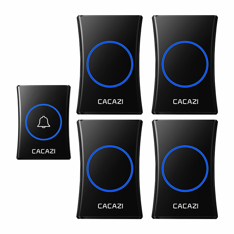 远距离无线门铃智能遥控电子门铃无线家用一拖四接收不用电池呼叫