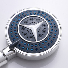 Shower Head with Three-Position Adjustment, Mercedes Handle, Handheld Shower Head, High Flow Rate for Bathing, Household Pop-Up Head, Wholesale