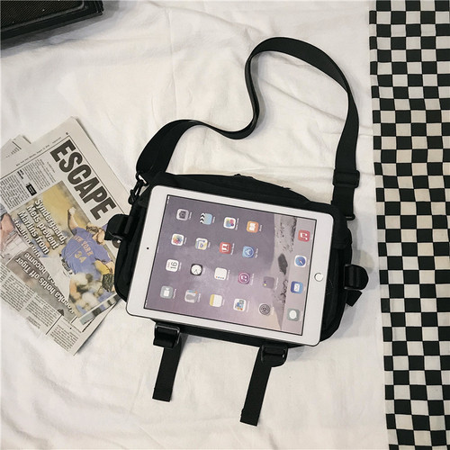 Cross-border wholesale shoulder bag men's trendy street fashion brand personality hip-hop retro casual student Korean version backpack messenger bag