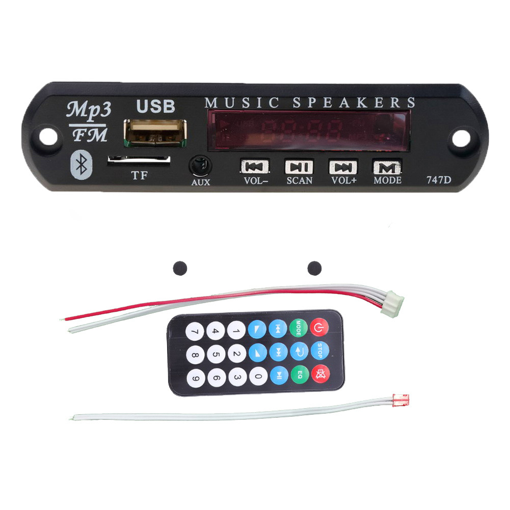 Bluetooth MP3 audio decoder board with r...