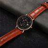 Men's watch solar-powered, fashionable calendar, belt, simple and elegant design