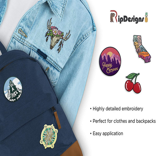 Junle clothing patches patches decorative patches cross-border supply woven label cloth patch ironing adhesive patch set