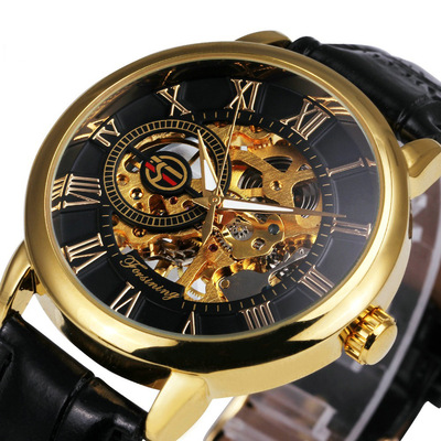 A generation of fat Foreign selling Forsining quality goods Hollow man Mechanical watch Men's watches Colored Optional