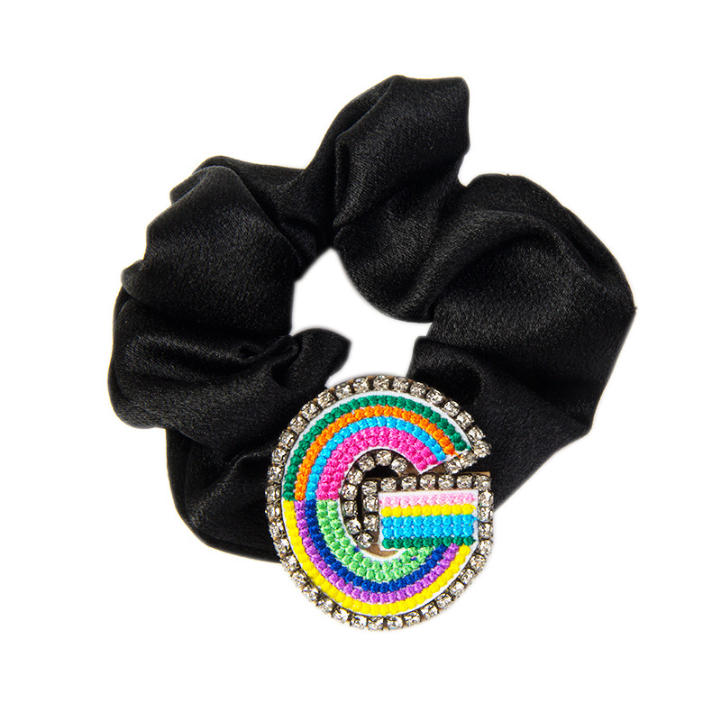 Women's Simple Style Letter Embroidery Rhinestone Hair Tie display picture 16