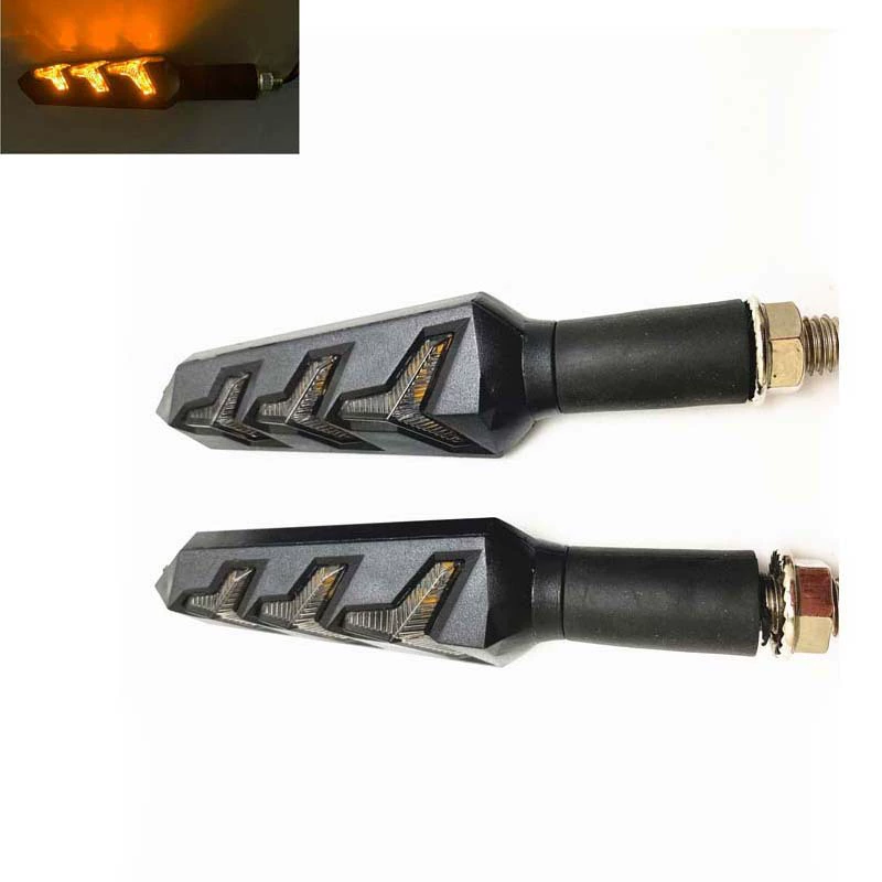 Amazon мотоцикл светодиодный поворотник дневные ходовые огни текущая вода стример лошадь работает поворотник в сборе 12 В горячая распродажа