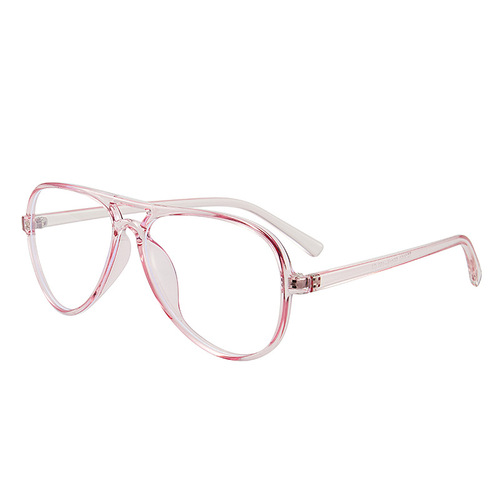 Radiation-proof and blue light blocking flat lenses with TR90 frame, large frame frog glasses, decorative street photography eyeglass frames