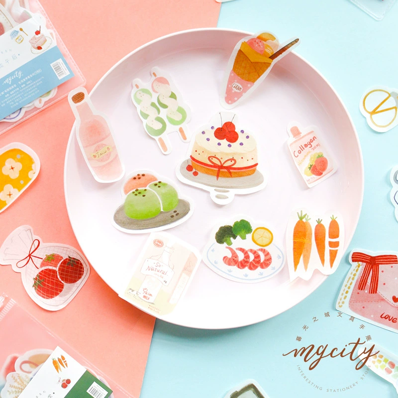Life Aesthetic Series Cute Patch Paper Handbook DIY Decoration Sticker Handmade Diary and Paper Decoration Post
