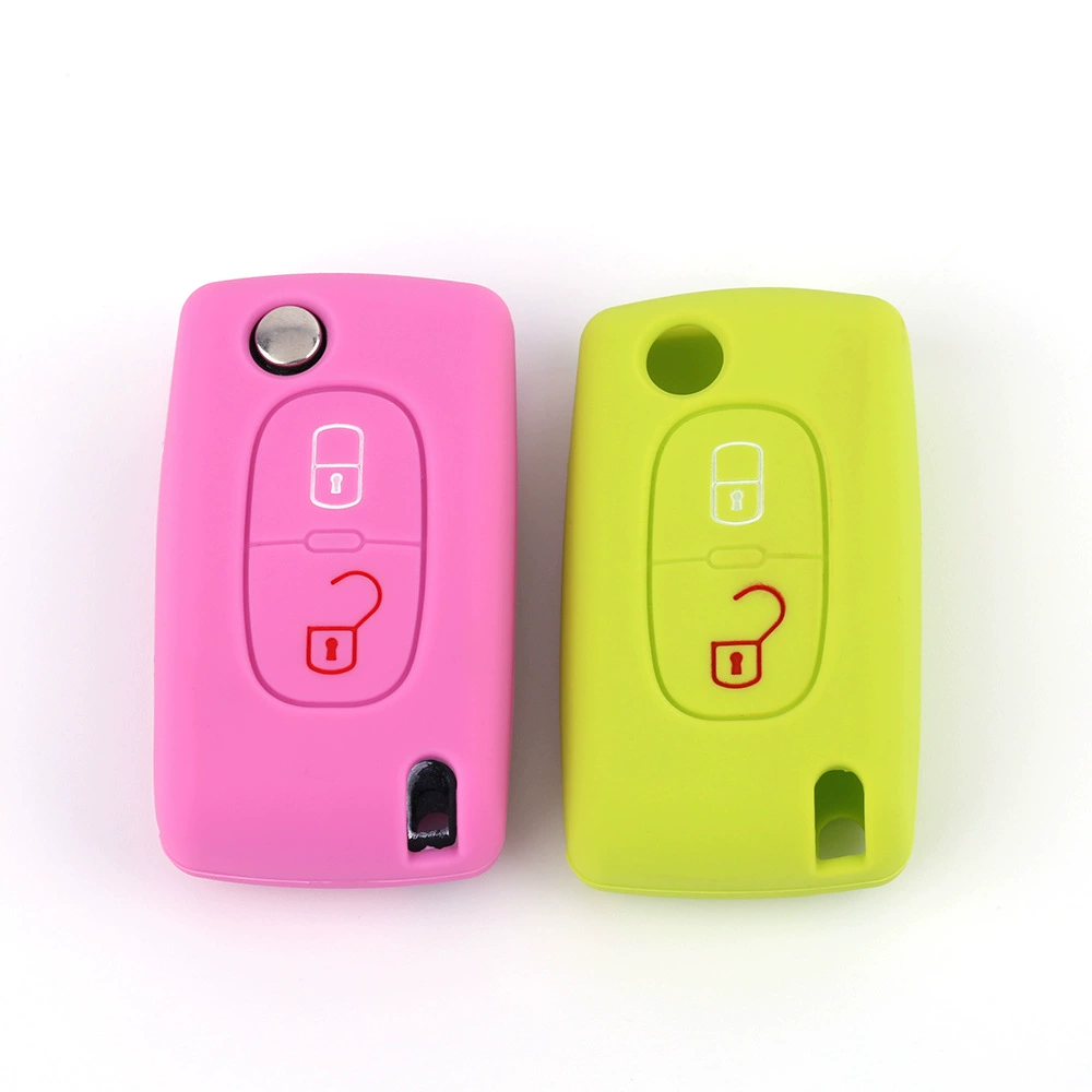 Amazon для Peugeot 308 ключ Shell 207 \ 408 прямая пластина 2-ключевой Автомобильный ключ чехол силиконовый защитный чехол