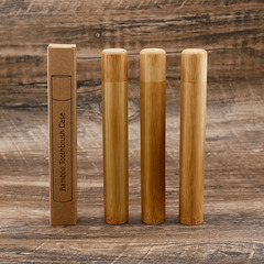 Toothbrush bamboo tube bamboo toothbrush tube portable travel bamboo tube homestay disposable toothbrush box travel tube