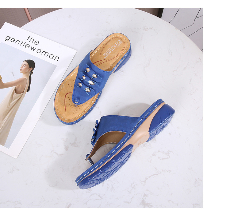 Wholesale of 2021 new style casual high-heeled sandals for women with round heads, cross-border large-sized women's sandals undefined