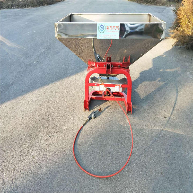 不锈钢撒肥机拖拉机后置传动轴撒播机后悬挂齿轮箱小麦施肥器