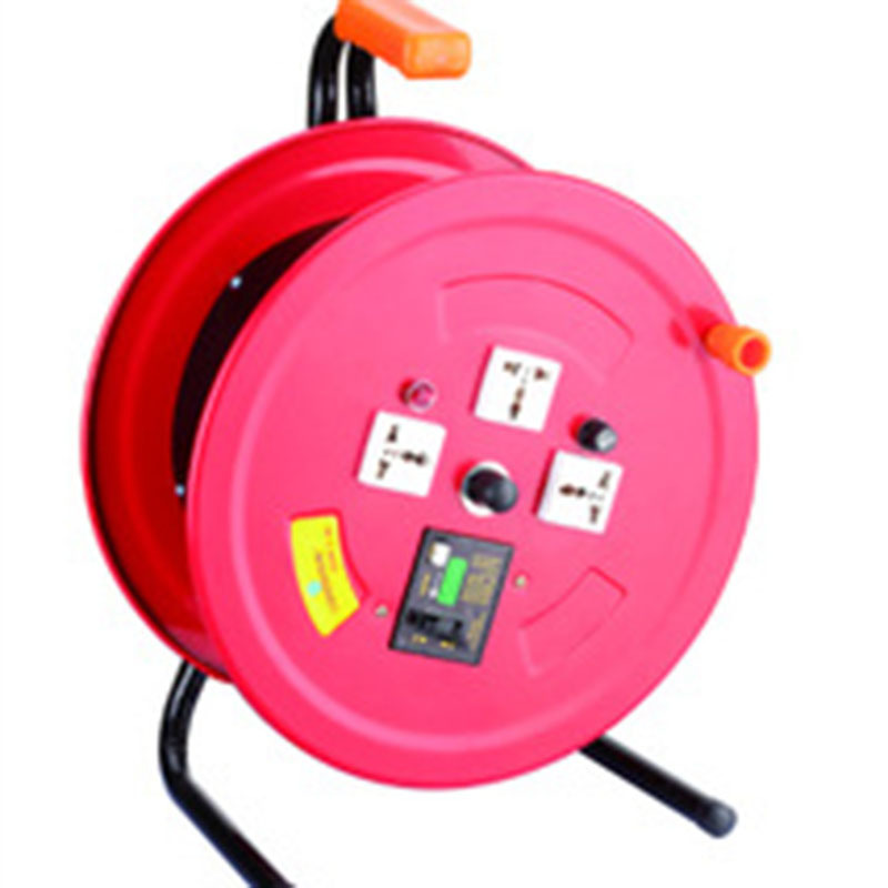 现货批发供应多空位插座电缆盘手摇便携卷线盘移动电源盘