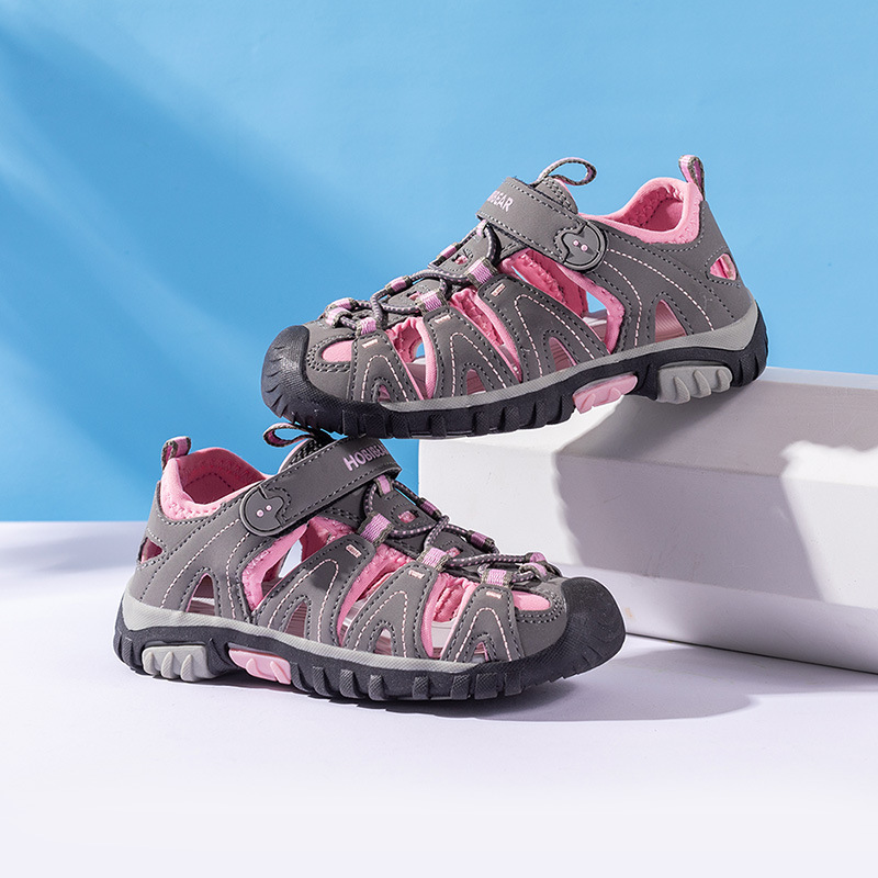 哈比熊童鞋2020年跨境新款儿童凉鞋夏季女童包头男童鞋沙滩鞋代发