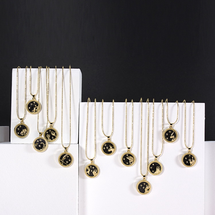 Fashion Constellation Alloy Plating Womenu0027S Pendant Necklace 1 Piece