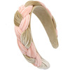 Brand headband, fashionable woven hair accessory with pigtail, internet celebrity, simple and elegant design
