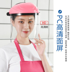 Protective mask, anti-splash transparent headgear, anti-impact, anti-smoke, anti-splash kitchen mask, face mask