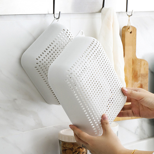 A3006 plastic drain basket kitchen sink three-piece set household vegetable basket creative fruit basin vegetable basket