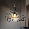 Scandinavian modern and minimalistic creative ceiling lamp for living room, retro diamond lights