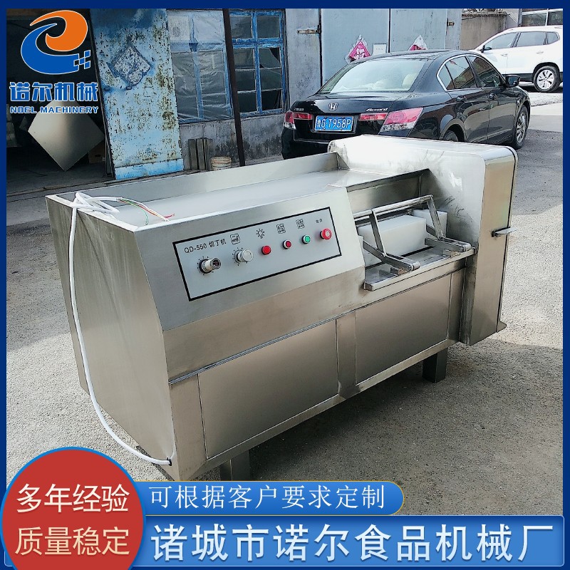 供应冻肉切丁机设备 全自动鸡胸肉切丁机 不锈钢冻猪肉切丁机