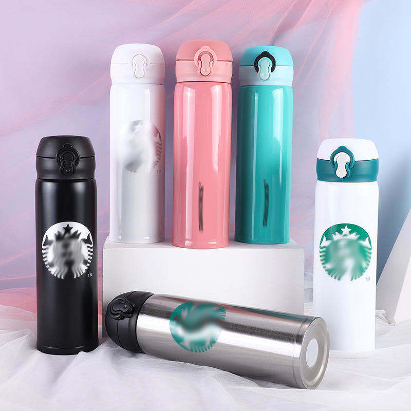 Starbucks Insulation Cup Vacuum Cup Hand Coffee Cup Gift Cup Creative Cup Micro-Commercial Drainage Insulation Cup Can Be Set Logo