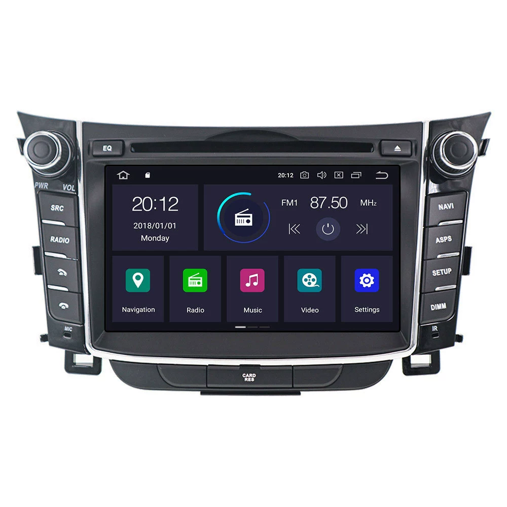 Подходит для Hyundai I30 Hyundai Erant GT 2012-2016 Семидюймовая навигационная система Hyundai Android i30
