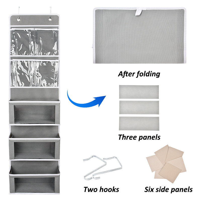 아마존 스토리지 교수형 가방 간단한 접이식 기저귀 보관 교수형 가방 옷 기저귀 아기 보관 교수형 가방
