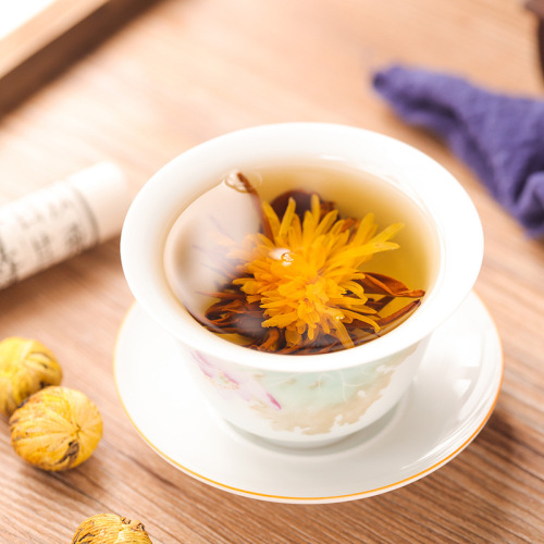 Chrysanthemum Ball Tea Yunnan Dian Hong Chrysanthemum Ball Golden Silk Imperial Chrysanthemum Ball Chrysanthemum Tea Craft Dragon Pearl Tea Black Tea