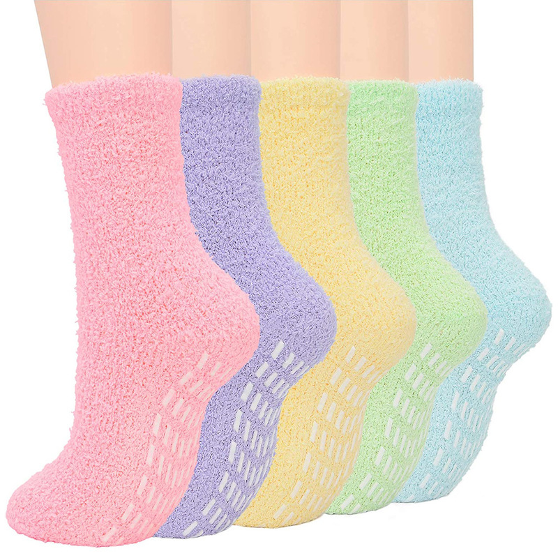 Coral fleece anti-lint Amazon hot floor socks in autumn and winter thick warm sleep socks KC01 Coral fleece anti-lint Amazon hot floor socks in autumn and winter thick warm sleep socks KC01