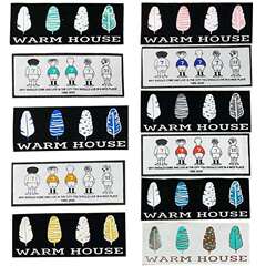 New Large Plain Screen Printing Mesh Label for Clothing Accessories Printing, Clothing Decorative Label for DIT Backpacks and Bags