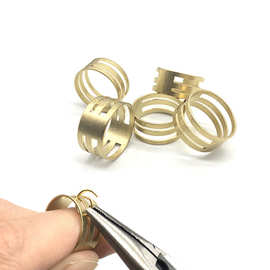 厂家批发 扣圈指环 手工铜戒指圈  开口圈戒指开合器 DIY饰品工具