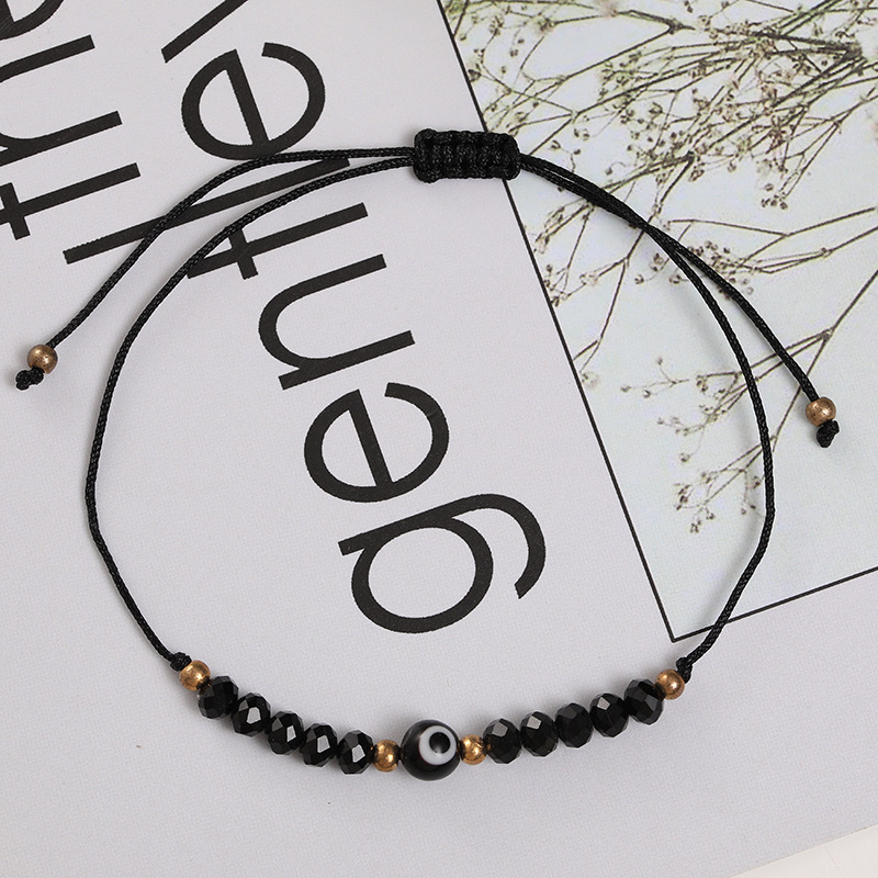 Fashion Eye Artificial Crystal Rope Knitting Unisex Bracelets display picture 2