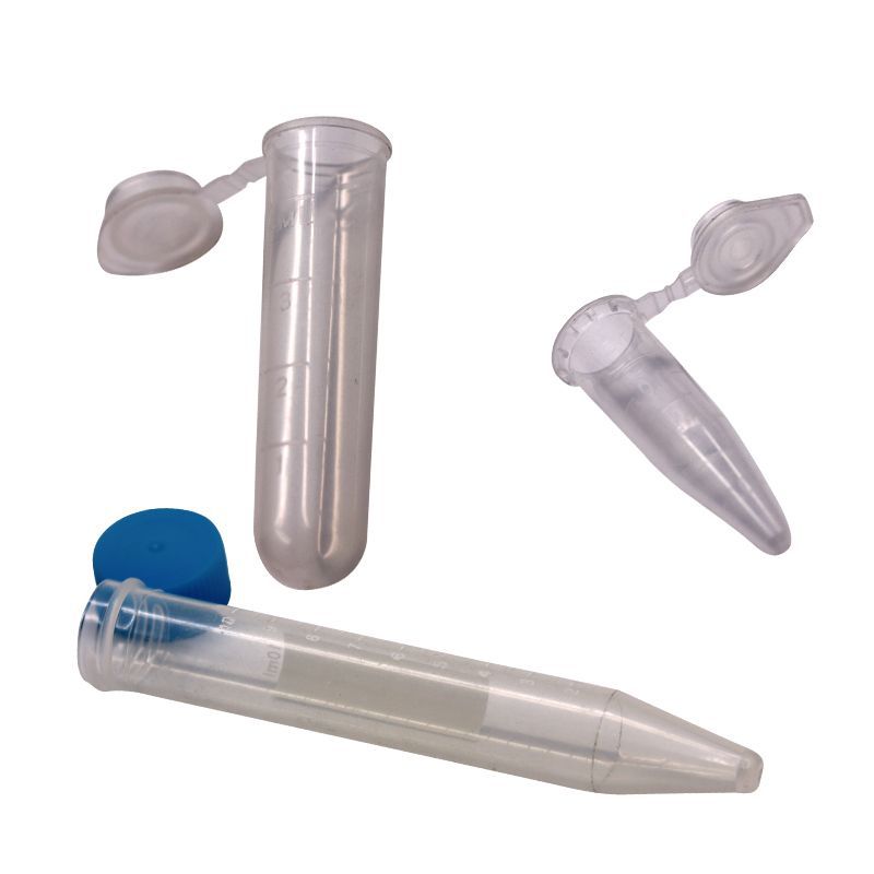 1,5 ml 5ml 10ml espesó el tubo de centrífuga de la escala con el tubo de centrífuga transparente plástico inferior redondo de la tapa del tubo de centrífuga