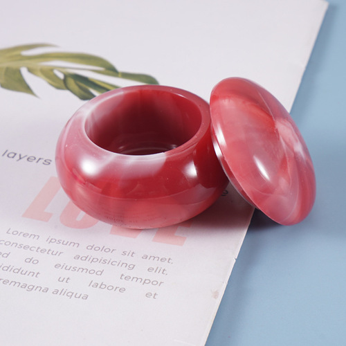 Poppy diy crystal glue mold rouge lipstick jar decoration small jar storage box silicone mold