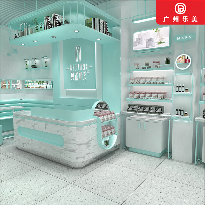 新款简约现代化妆品展示柜彩妆柜 麦吉丽彩妆柜 美容院产品展示柜