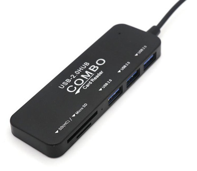 usb分线器五合一集线器2.0分线器USB读卡器SD/TF扩展器