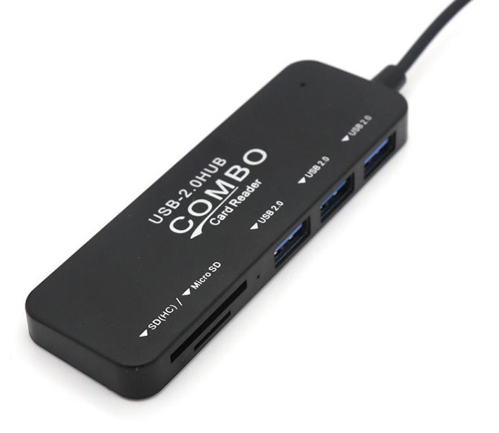 usb分线器五合一集线器2.0分线器USB读卡器SD/TF扩展器