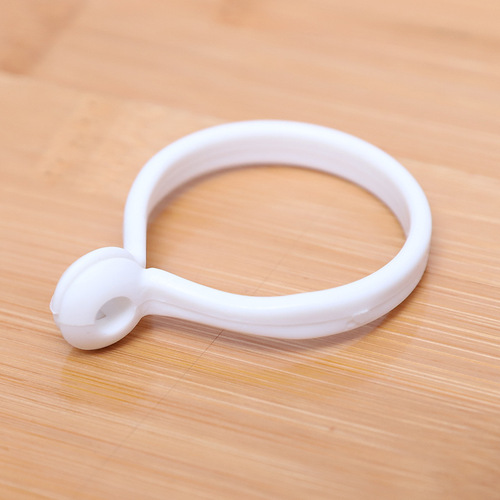 Cross-border special supply of shower curtain ring PP plastic shower curtain ring C-type traceless bathroom buckle shower curtain accessories