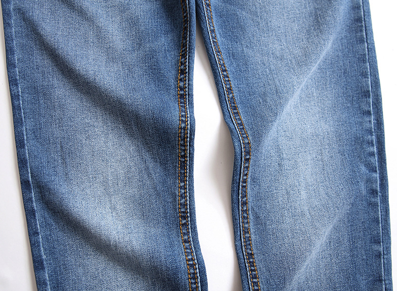 Jeans pour hommes, nouveaux pantalons en denim à jambe droite élastique, tendance et décontractés_voghion.com