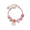 Fresh golden bracelet, pendant, jewelry charm, accessory, European style, gradient, flowered