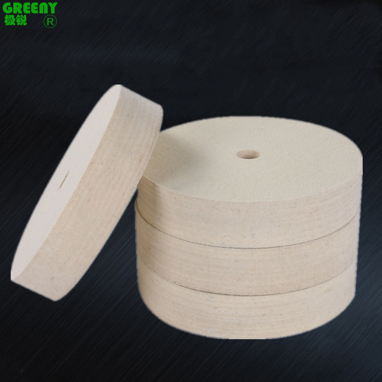 羊毛轮200*40mm 澳洲羊毛抛光轮玻璃眼镜金属精密镜面抛光毛毡轮